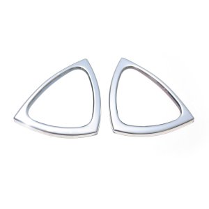 smart fortwo 450 Door Handle Covers - Omac - S.Steel - Gloss Silver - '98-'07
